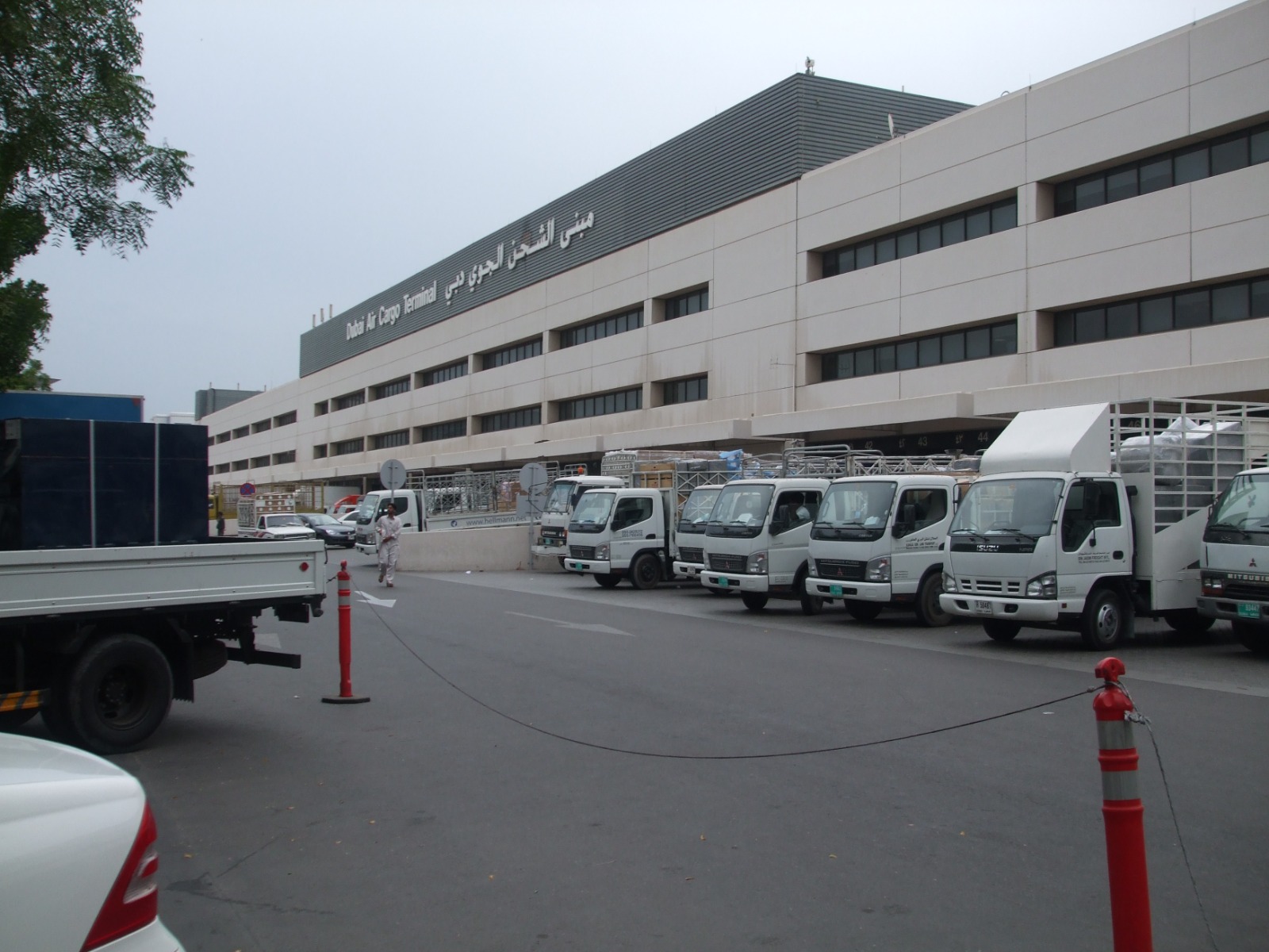 Cargo containers at Dubai port terminal