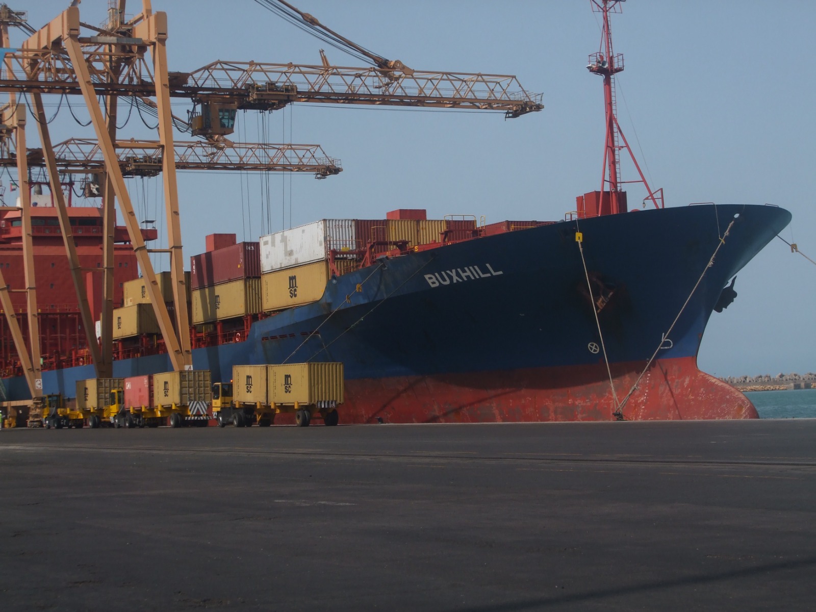 Shipping port in Dubai
